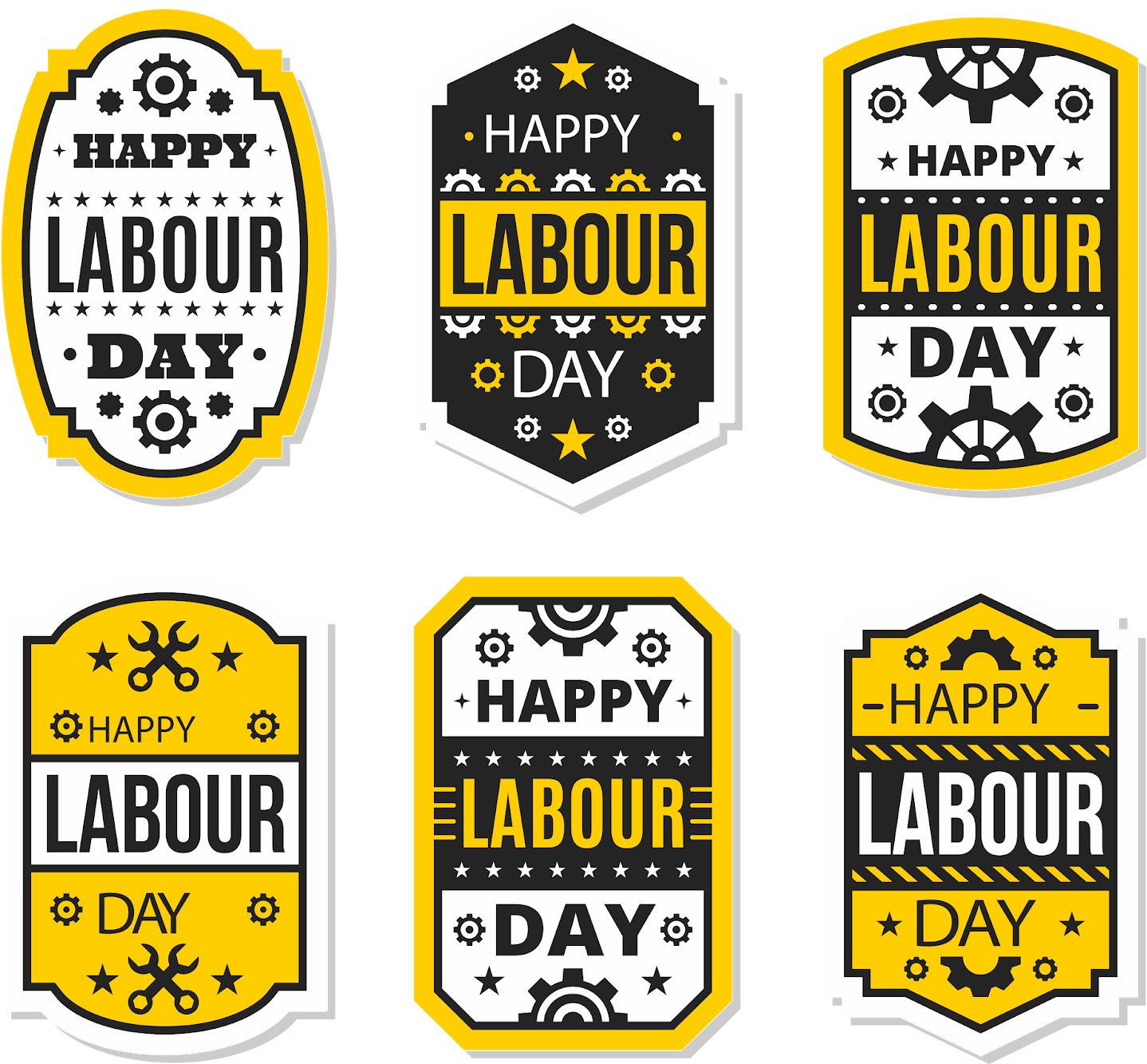 May Day Png Labels - Portable Network Graphics (1600x1400), Png Download