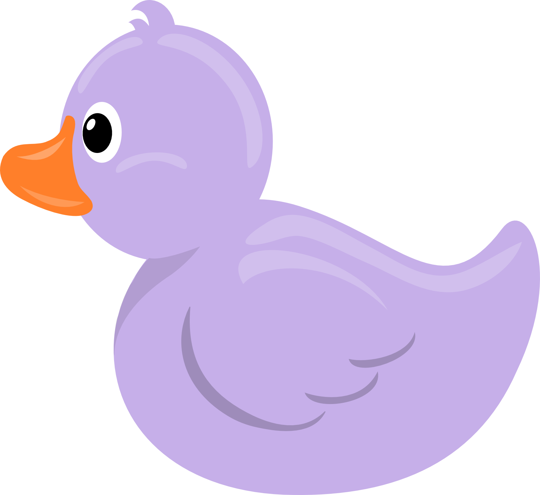 Rubber Duck Lavender - Purple Duck Clip Art (1733x1589), Png Download