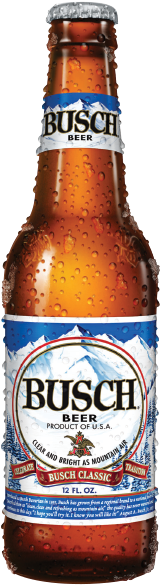 Busch Classic Beer - 12 Fl Oz Can (360x650), Png Download