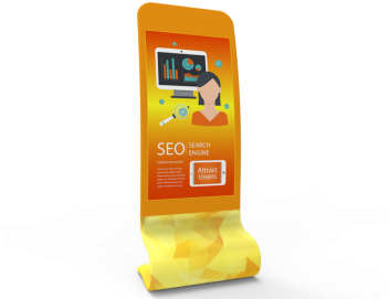 C-shaped Tension Fabric Banner Stand - Textile (367x367), Png Download