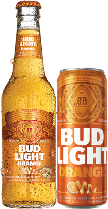 Bud Light Orange Cans/bottles - Glass Bottle (740x956), Png Download
