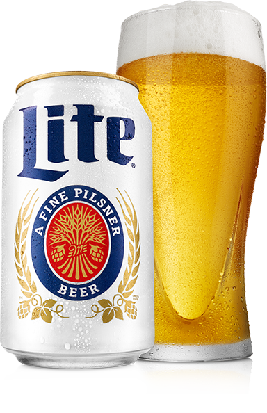 Can Clipart Miller Lite Pencil And In Color Can Clipart - Miller Lite 16 Oz Can (384x594), Png Download