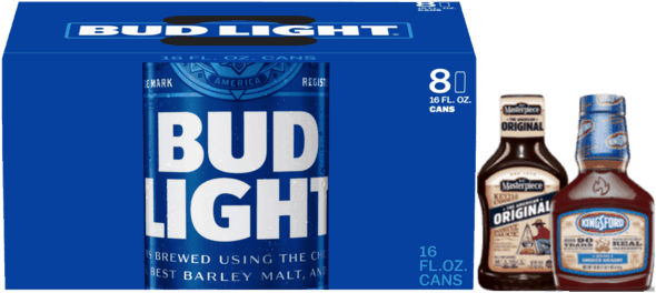 Bud Light Beer, 24 Pack, 16 Fl Oz (600x302), Png Download