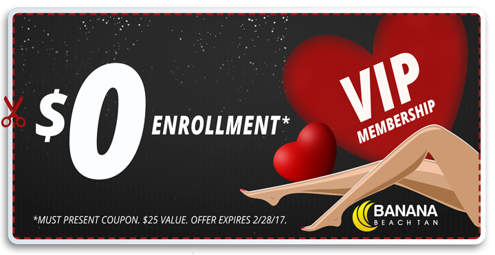 Banana Beach Tan Valentine's Day Special Offer - Valentine Tanning Specials (720x371), Png Download
