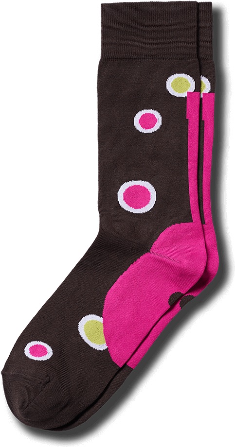 Gentle Bubbles On A Brown Background - Blacksocks Funky Nineteen: Gentle Bubbles Against A (776x1034), Png Download