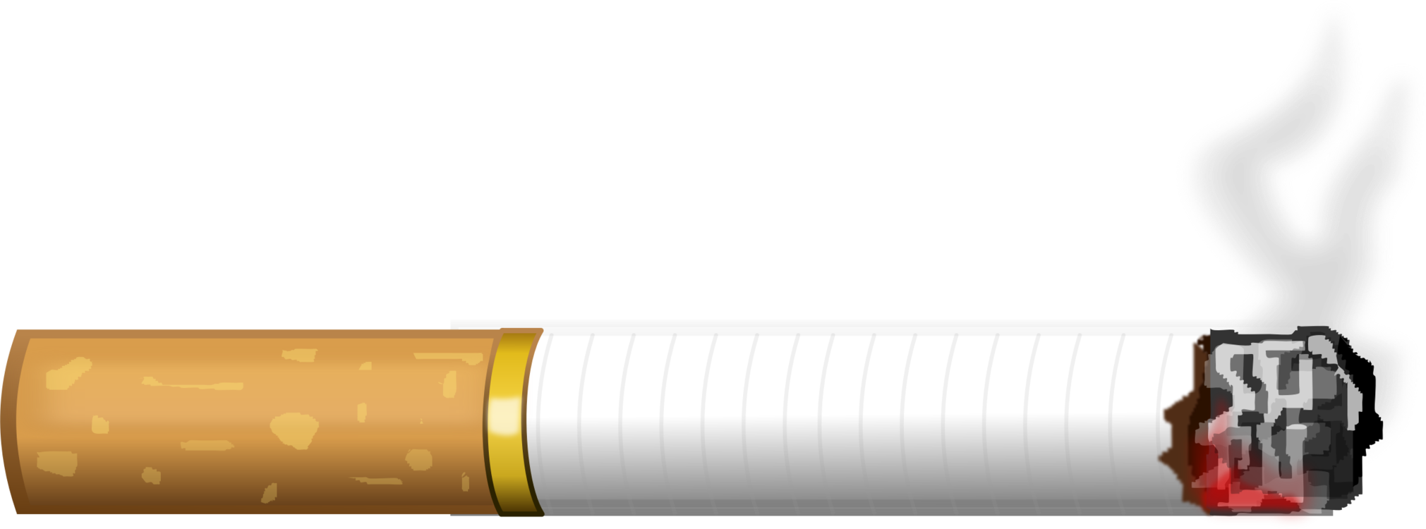 Tobacco Pipe Cigarette Smoking - Cigarettes Clip Art (2021x750), Png Download