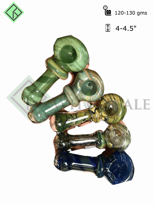 "r3" Dark Colors Smoking Pipe - Bead (501x666), Png Download