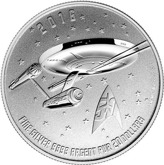 Star Trek 50th Anniversary Coin (570x570), Png Download
