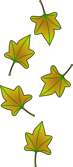 Leaves Falling Clip Art - Clip Art Leaves Falling (258x588), Png Download