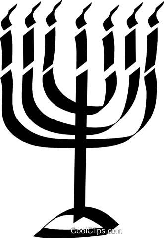 Menorah Royalty Free Vector Clip Art Illustration (331x480), Png Download