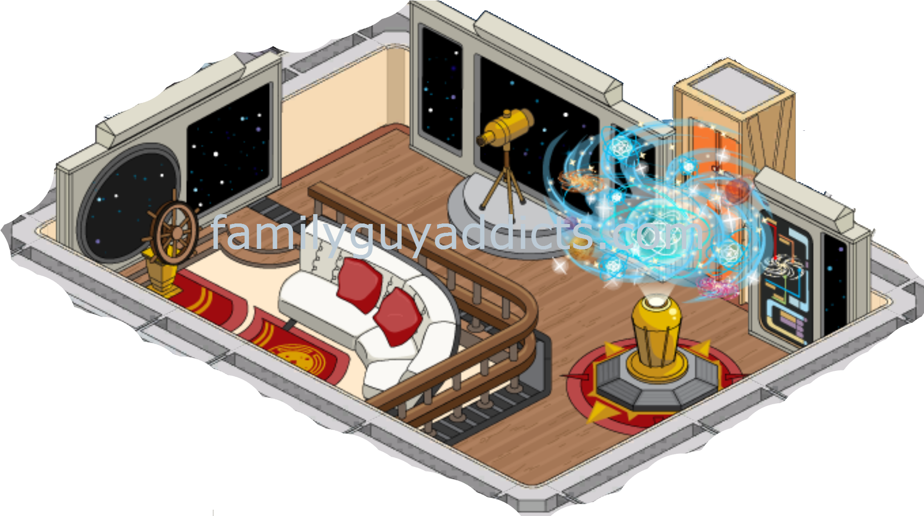 Observation Deck - Star Trek Rec Deck (1900x1052), Png Download