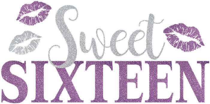 Sweet, Sixteen, Sweet-sixteen, Birthday, Party, Girl - Sweet 16 Png (720x720), Png Download