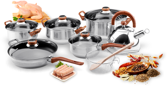 Cookware Set - Oxone Set (652x310), Png Download