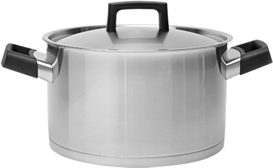 Pots And Stockpots - Berghoff Covered Stockpot Stainless Steel 24cm 3.53 (556x556), Png Download
