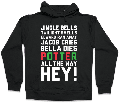 Jingle Bells Twilight Smells Hooded Sweatshirt - Best Gift - Xmas Jingle Bells Twilight Smells Hoodie/t-shirt/mug (484x484), Png Download