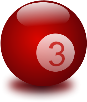 46506 - Billiard Ball 3 Png (500x457), Png Download