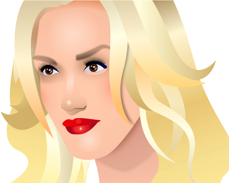 Sticker For Gwen Stefani - Cartoon (800x600), Png Download