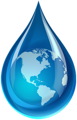 Water Drop Earth Png - Water Drop With Earth (431x432), Png Download