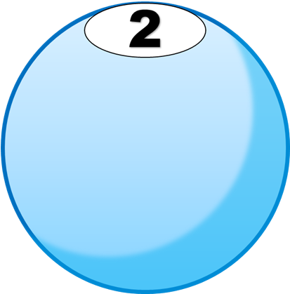2-ball - Object Show 2 Ball (412x445), Png Download