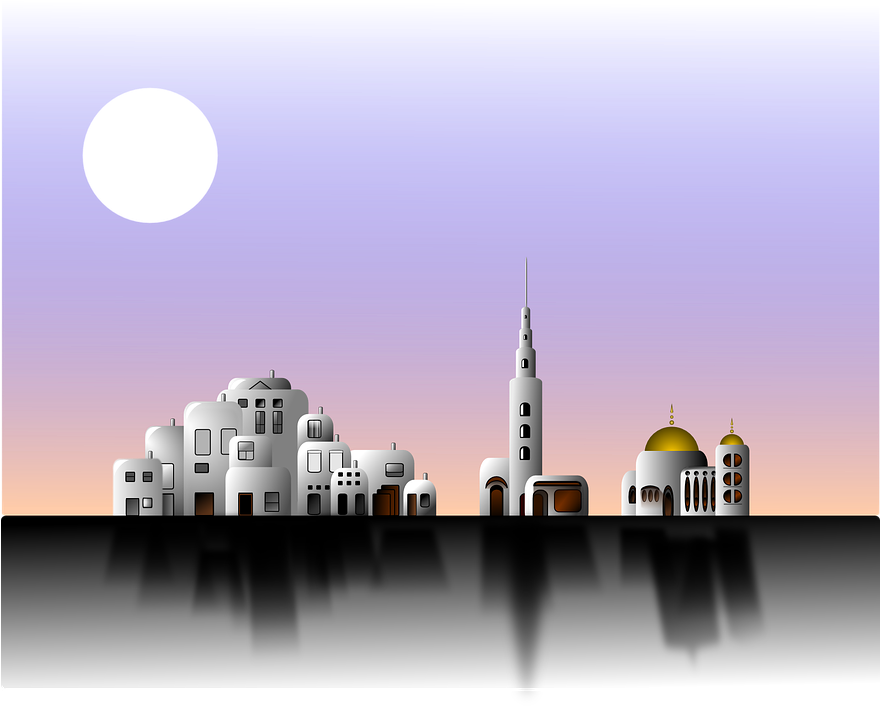 Masjid - Eid Al Adha 2018 Greetings (879x720), Png Download