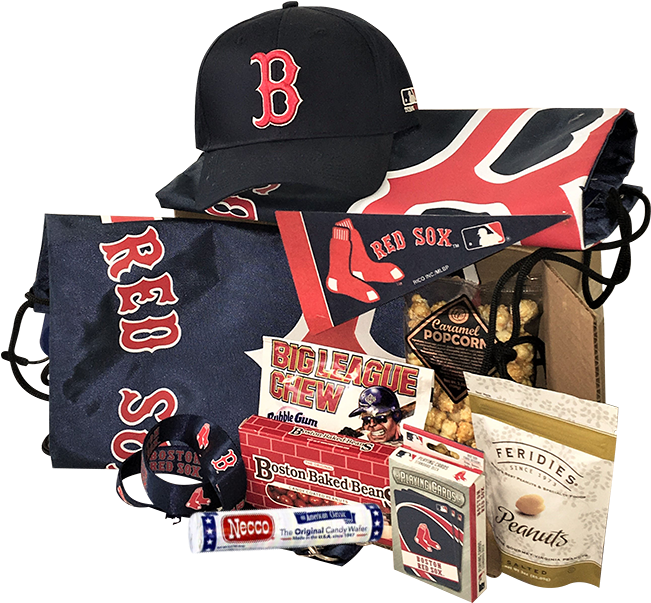 Boston Red Sox Gift Basket - Logos And Uniforms Of The Boston Red Sox (650x650), Png Download