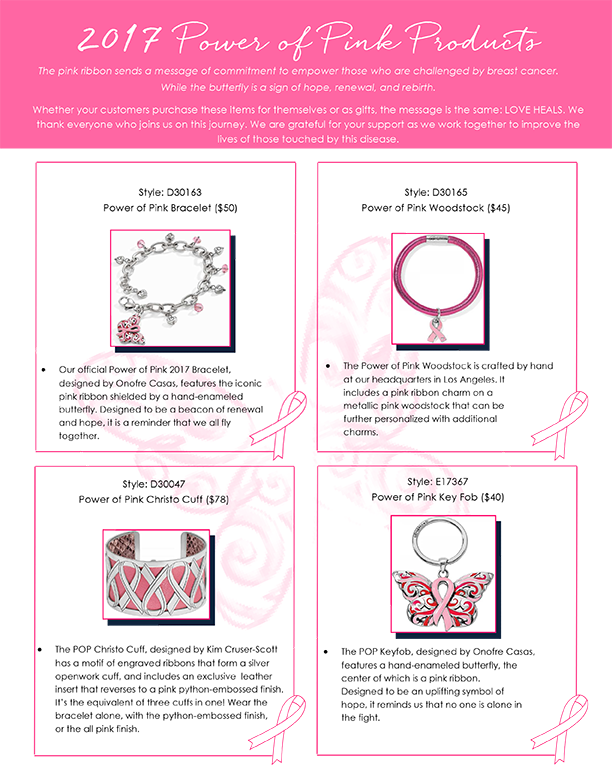 Breast Cancer Awareness Brighton Collectibles - Document (612x765), Png Download