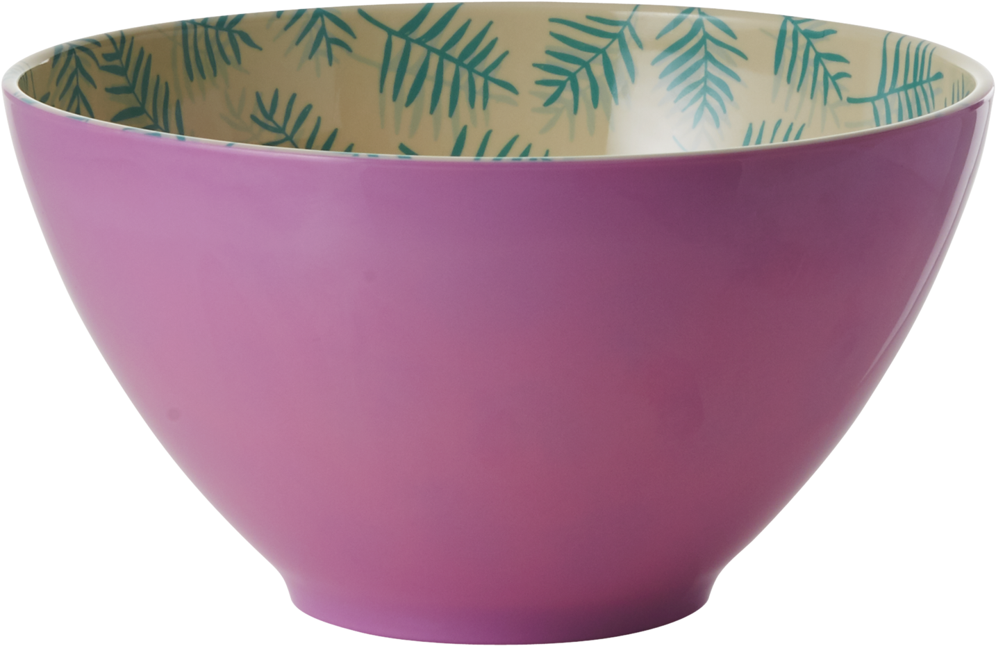 Rice Two Tone Melamine Palm Leaves Salad Bowl (2000x2000), Png Download