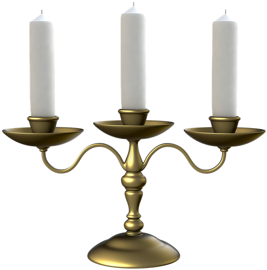 Free Photo Candlestick For Three Candles Transparent - Candlestick Transparent (640x640), Png Download