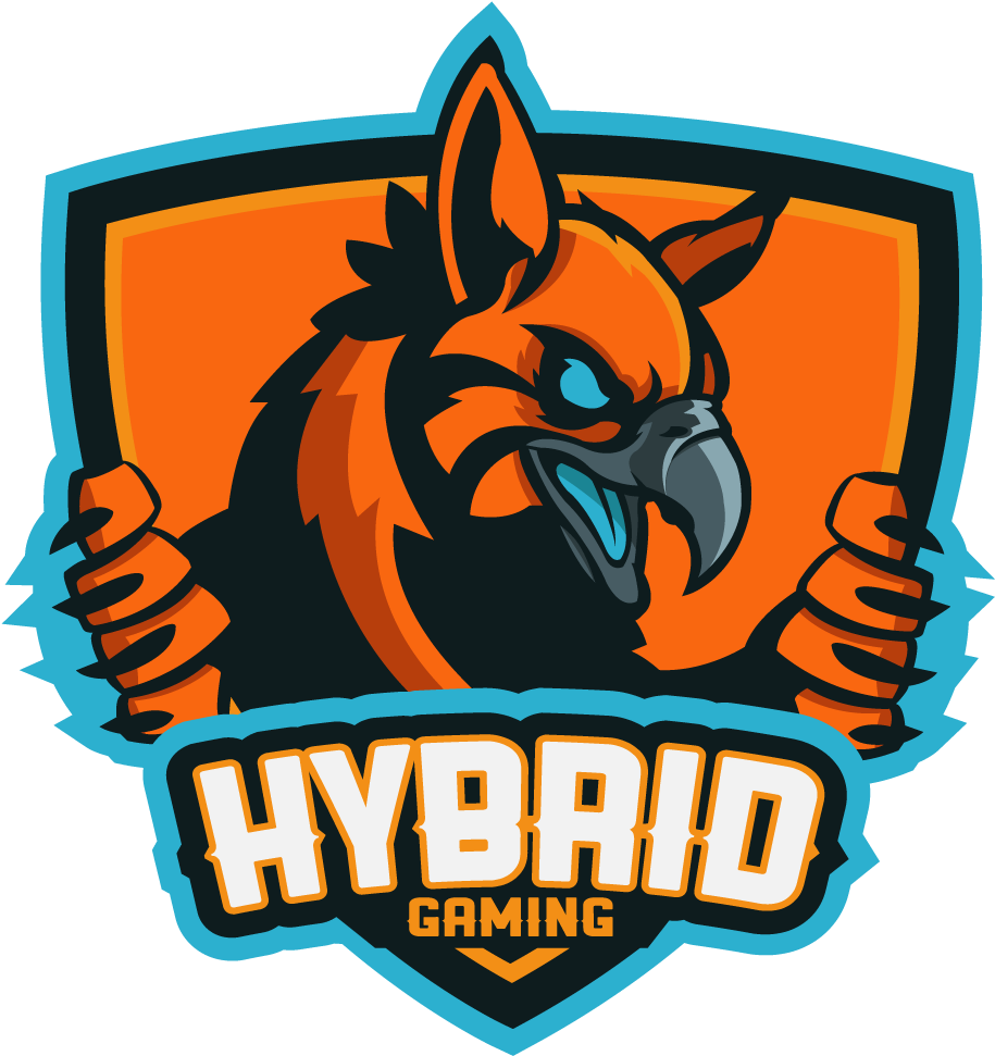 'hybrid Gaming' Mascot Logo/sheild On Behance - Gaming Mascot Logo Png (2400x1200), Png Download