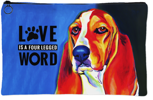 Basset Hound Accessory Pouch - Trademark Dawgart Maple Gallery-wrapped Canvas Art, (600x600), Png Download