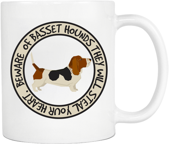 Basset Hound Mug - Animal Farm Adventure Park (556x475), Png Download