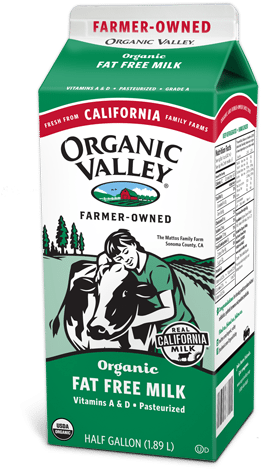 Skim Milk - Organic Valley Fresh Milk (320x480), Png Download