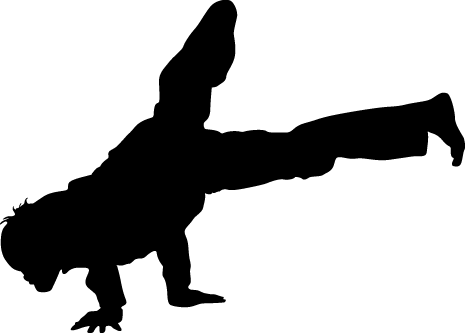 Clipart Resolution 466*333 - Hip Hop Silhouette Baby Freeze (466x333), Png Download