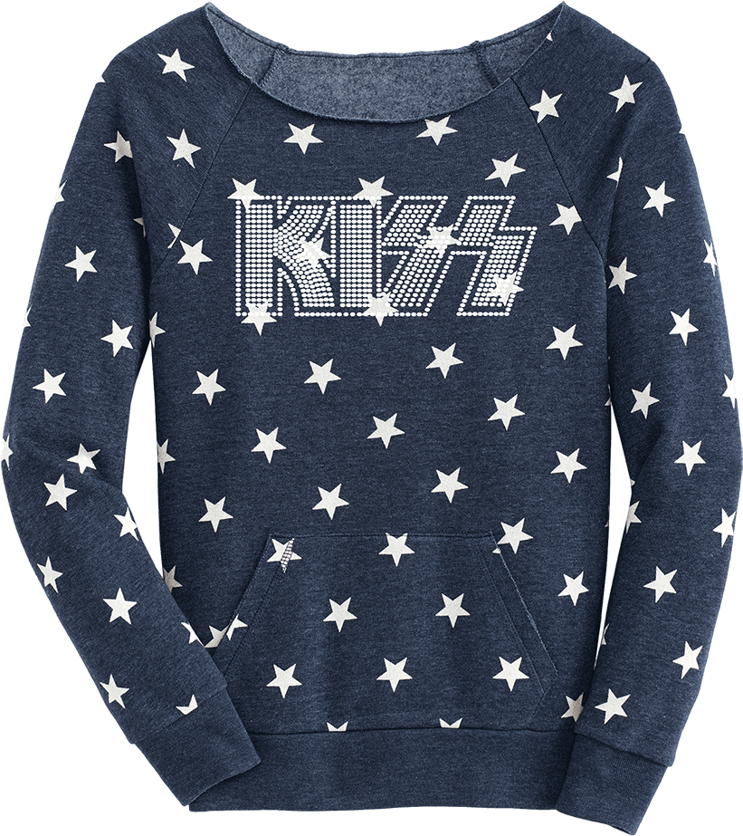 Bling Patriotic Stars Slouchy Fleece - Kiss Bling Patriotic Stars Slouchy Fleece (1000x1000), Png Download