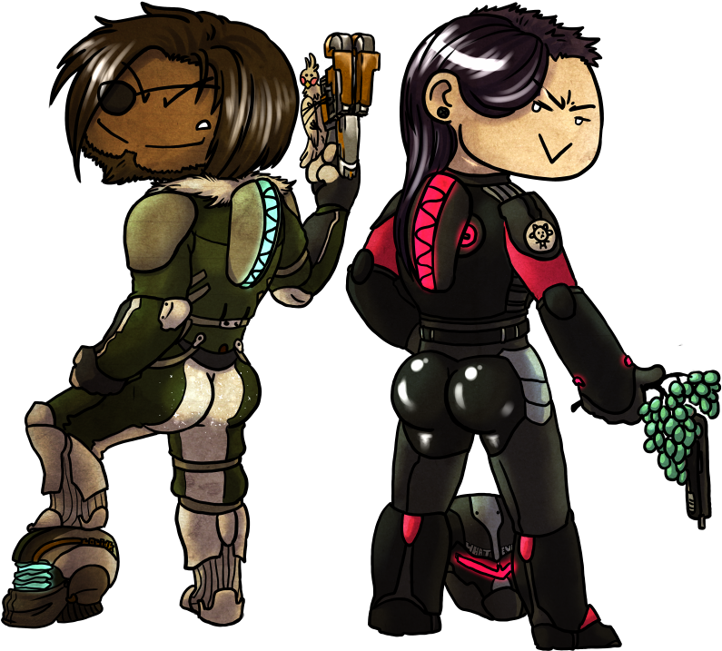 Dead Space - Cartoon (839x777), Png Download