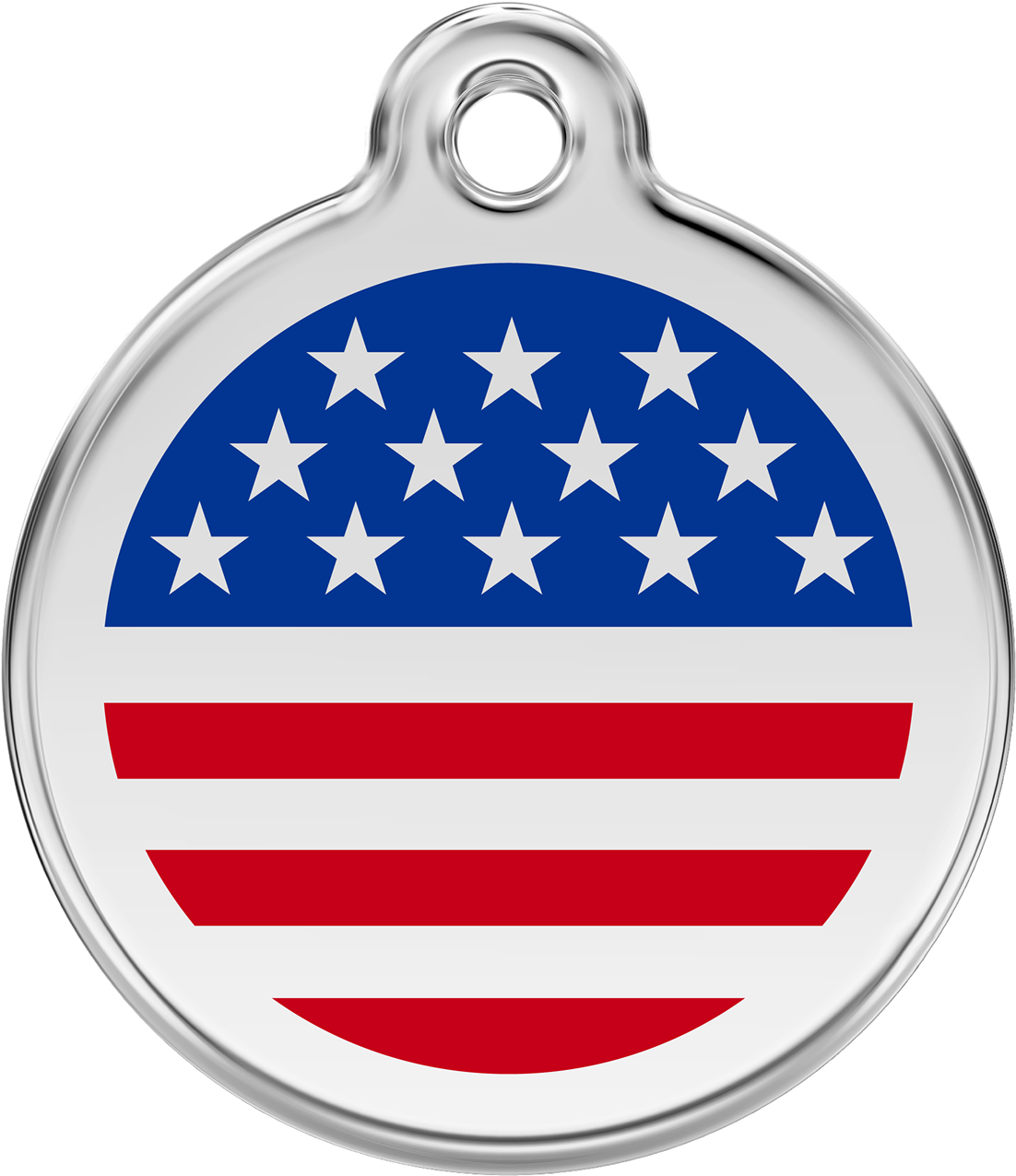 Product Codes - Medaille Chien Gravee 30 Mm Drapeau Usa Par Red Dingo (1500x1500), Png Download