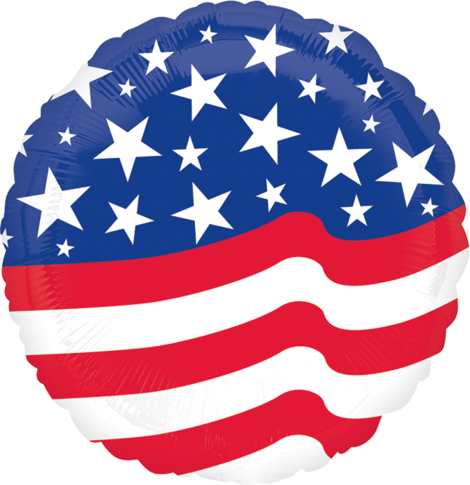 18" Stars & Stripes - Tissu Bleu Etoile Blanche (670x691), Png Download