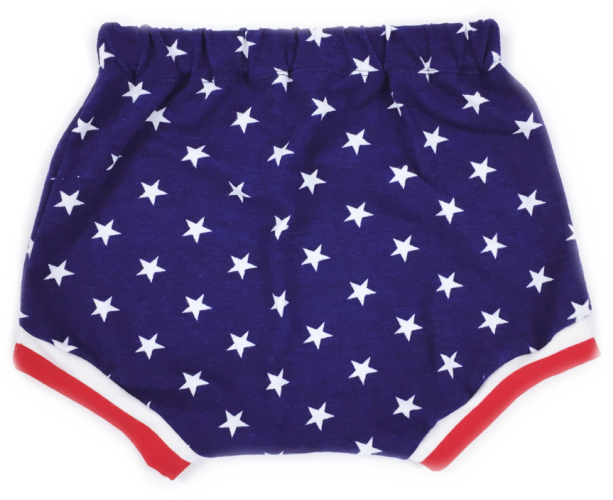Patriotic Blue White Stars Baby Harem Shorts With Red - Underpants (1500x1500), Png Download