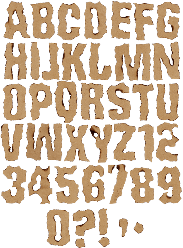 Burn Paper Font - Paper (595x806), Png Download
