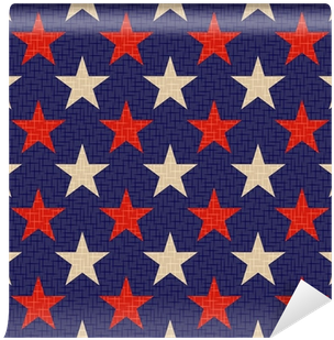 Seamless Patriotic Stars Background Wall Mural • Pixers® - Dixie All Stars (400x400), Png Download