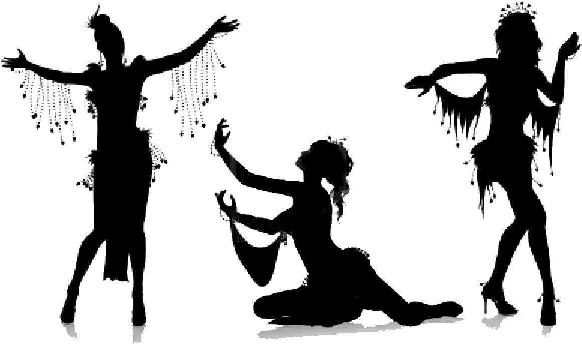 Pin Silhouette Children Dancing In The Sun Clipart - Belly Dancer Themed Background (1200x741), Png Download