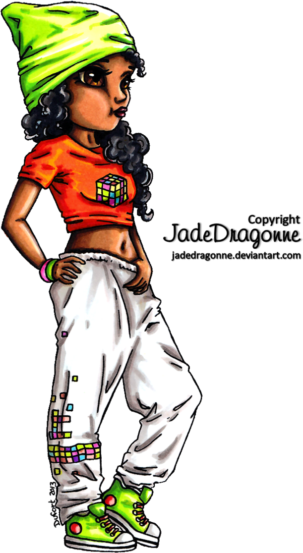 Hip Hop Dancer - Draw A Hip Hop Dancer (800x1200), Png Download