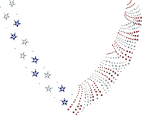 Stars & Stripes V-neckline - Neckline (500x484), Png Download