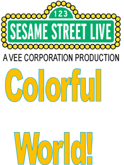 Sesame Street Live Colorful World Logo - Sesame Street Live Logo (468x559), Png Download