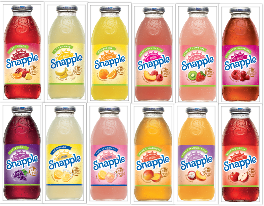 "snapple Juice Drinks Variety Pack 12 - Snapple Juice Drink, Mango Madness - 16 Fl Oz Bottle (1024x768), Png Download