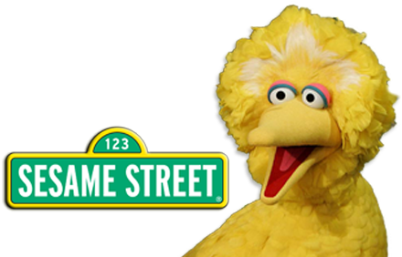 Sesame Street Tv Show Image With Logo And Character - Sesame Street Sign Edible Image Cake Cupcake Topper (500x281), Png Download