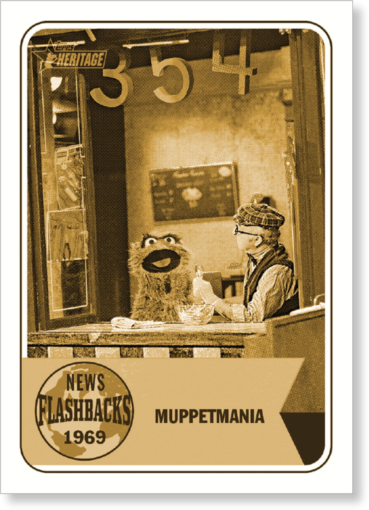 Sesame Street 2018 Topps Heritage Baseball News Flashbacks - News (2000x2000), Png Download
