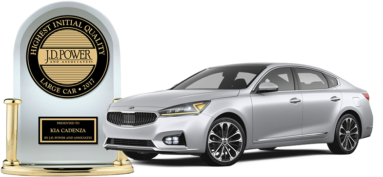 Kia Cadenza - Jd Power 2018 Kia (832x449), Png Download