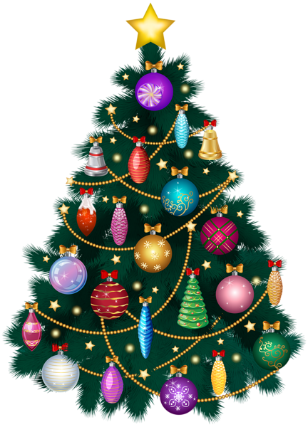 Christmas Deco, Christmas Trees, Merry Christmas, Art - Christmas Tree (432x600), Png Download