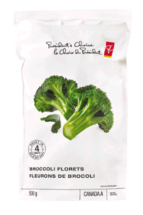 Pc Broccoli Florets - Presidents Choice Frozen Vegetables (420x420), Png Download